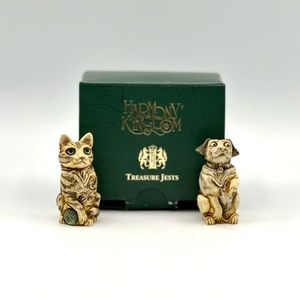 Harmony Kingdom Cat & Dog, Pet Parade, Treasure Jest boxes, Limited Edition